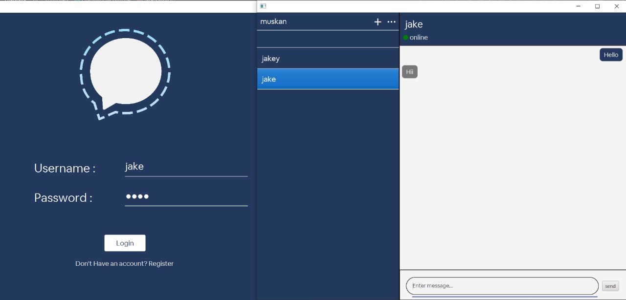 Chat application using Java